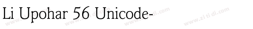 Li Upohar 56 Unicode字体转换